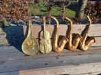 Set van 6 muziek instrumenten goud  van papier manche. 65 cm, Ophalen of Verzenden, Nieuw
