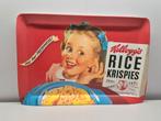 Kellogg's Rice Krispies Dienblad - Vintage 60's Italië, Ophalen of Verzenden, Gebruikt, Rechthoekig