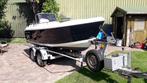 Leuke consoleboot met zgan Suzuki 60pk 4tact motor, Watersport en Boten, Vis- en Consoleboten, Ophalen, Gebruikt, 3 tot 6 meter