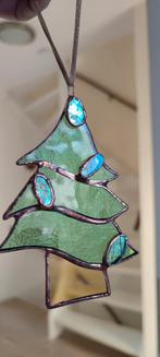 Stained glass ornaments, christmas decorations sunchatcher, Antiek en Kunst, Ophalen of Verzenden