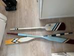 3 houten deco roeispanen varsity roeien, Ophalen, Zo goed als nieuw