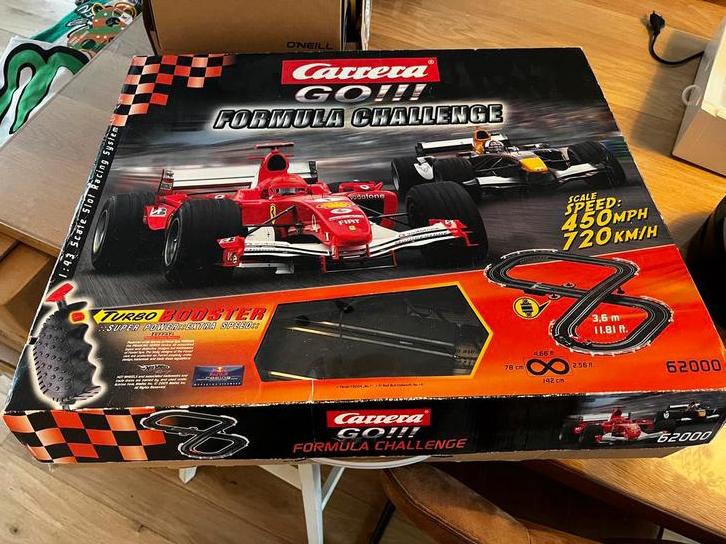 2 sets carera go Racebanen: Red Bull & Ferrari, Carrera, Ophalen of Verzenden, Elektrisch, Racebaan