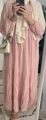 Maat L lange jurk jelabba roze midi dress tuniek Suikerfeest, Maat 38/40 (M), Ophalen of Verzenden, Zo goed als nieuw, Roze