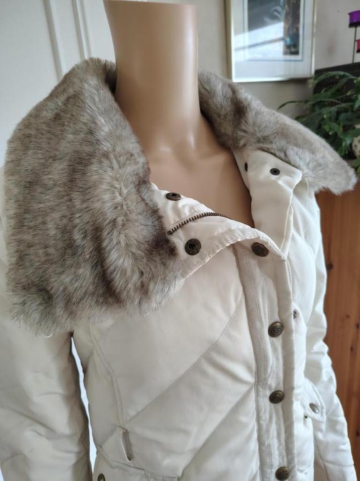 leuke donsjas met ' pelsen ' kraag ', Kleding | Dames, Jassen | Winter, Zo goed als nieuw, Maat 34 (XS) of kleiner, Verzenden
