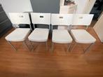 4 IKEA stoeltjes - Gratis af te halen!, Ophalen, Kunststof, Gebruikt, Wit
