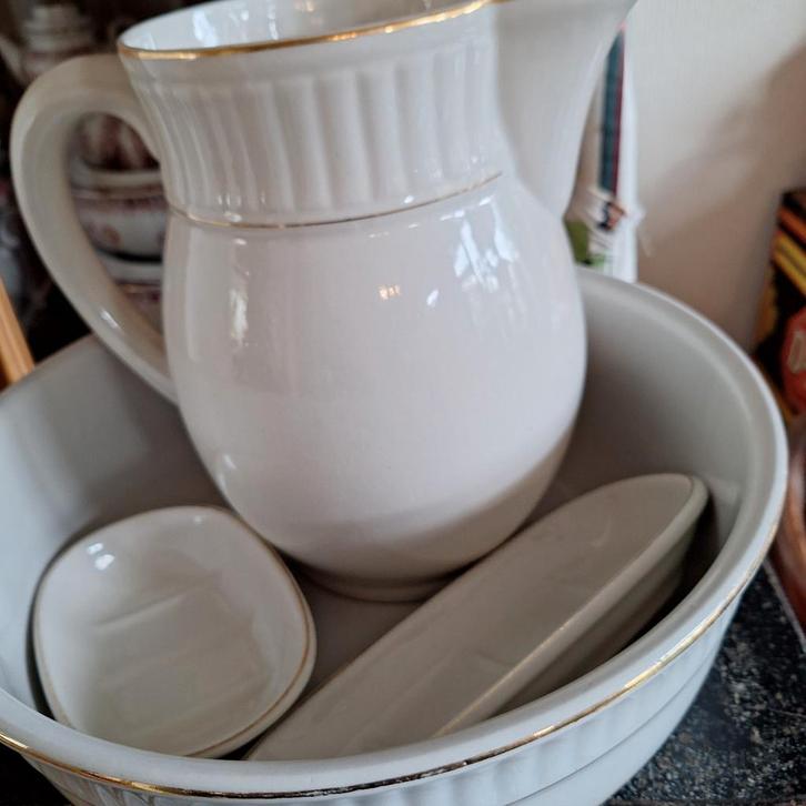 Gaaf Oud Lampetstel - Anton Germany, Huis en Inrichting, Keuken | Servies, Gebruikt, Overige typen, Overige stijlen, Aardewerk