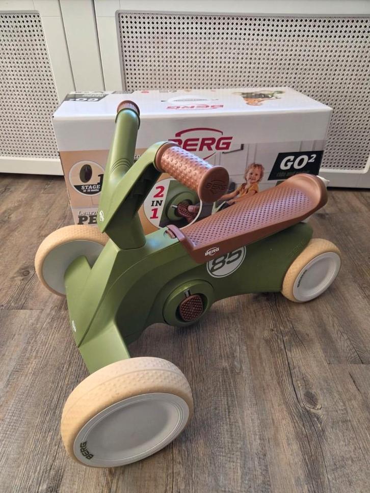Berg Go 2 Loopauto Retro Green, Kinderen en Baby's, Speelgoed | Buiten | Voertuigen en Loopfietsen, Zo goed als nieuw, Loopfiets