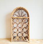 Prachtige vintage groot licht gekleurd rotan wijnrek!, Ophalen of Verzenden, Zo goed als nieuw, Minder dan 50 cm