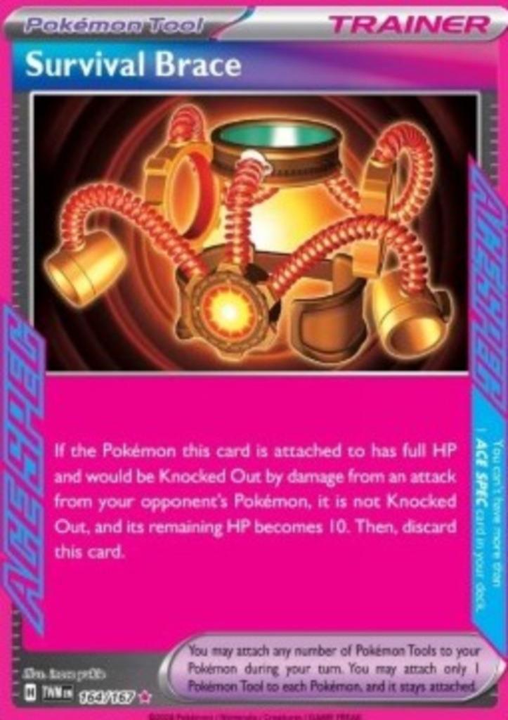 Survival Brace #164 - TWM -Twilight Masquerade, Hobby en Vrije tijd, Verzamelkaartspellen | Pokémon, Zo goed als nieuw, Verzenden