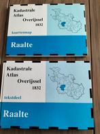 Kadastrale Atlas Overijssel, Raalte, kaartenmap en tekst, Gelezen, Wereld, Ophalen of Verzenden, 1800 tot 2000