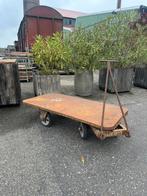 Vintage platte trek kar, Ophalen, Gebruikt