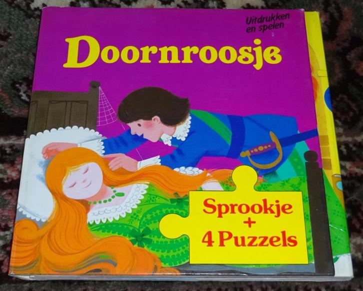 Puzzelboek – Doornroosje met 4 puzzels van 6 stukjes, Kinderen en Baby's, Speelgoed | Educatief en Creatief, Gebruikt, Puzzelen