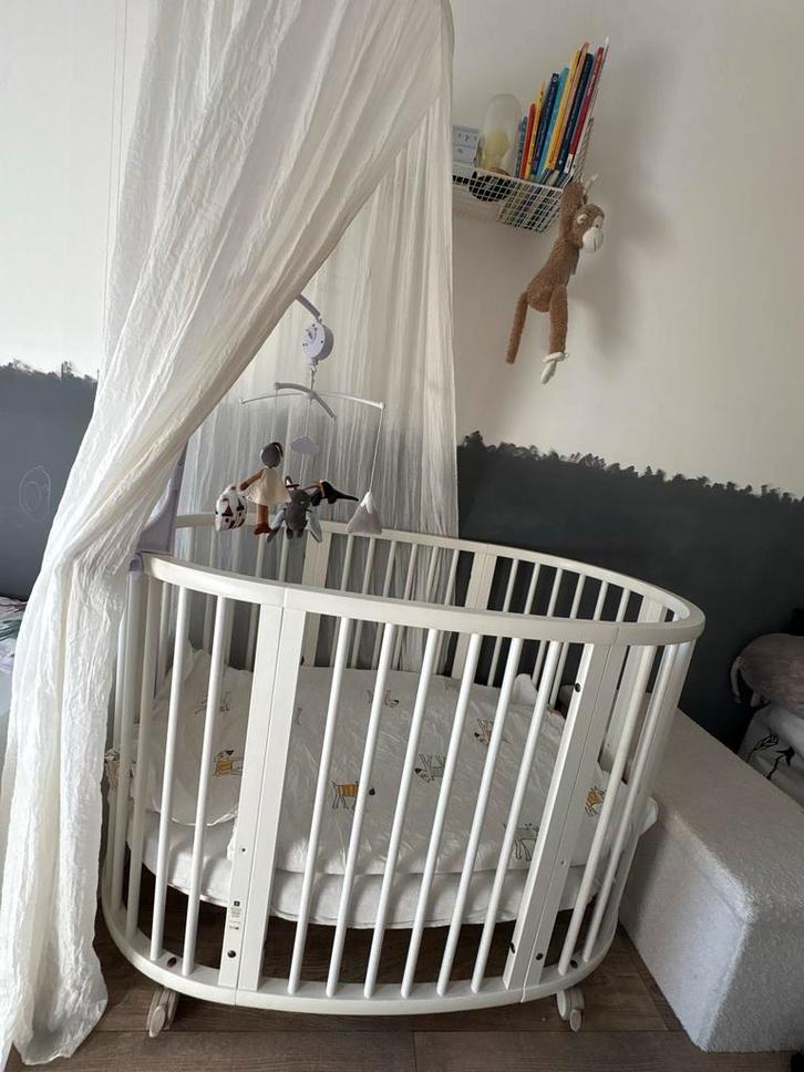 Stokke Sleepi Mini + Uitbreiding Compleet, Kinderen en Baby's, Babywiegjes en Ledikanten, Zo goed als nieuw, Wieg, Ophalen