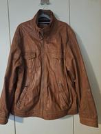 Stoere, ingedragen leren jas - Maat XXL, Kleding | Heren, Jassen | Winter, Bruin, Overige maten, Ophalen of Verzenden, Gedragen