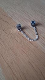 Pandora zilveren veiligheidsketting voor armband of ketting, Sieraden, Tassen en Uiterlijk, Bedels, Ophalen of Verzenden, Zo goed als nieuw