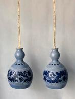 Set vintage mid century hanglampen van keramiek., Ophalen of Verzenden, Zo goed als nieuw, Minder dan 50 cm
