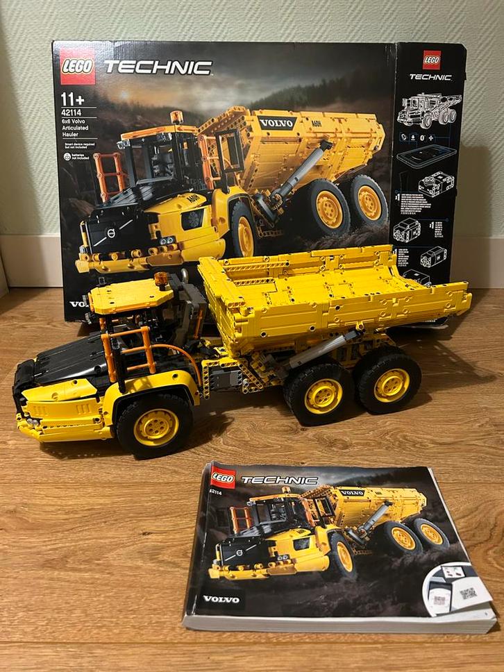 Lego Technic 42114 Volvo Kiepwagen - Compleet!, Kinderen en Baby's, Speelgoed | Duplo en Lego, Zo goed als nieuw, Lego, Complete set