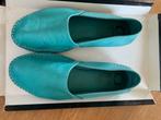 Mocassins maat 38, turkoois, leer, Overige kleuren, Instappers, Ophalen of Verzenden, Zo goed als nieuw