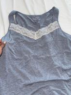 Grijze nachtkleding top met kant, Ophalen of Verzenden, Grijs, Nachtkleding