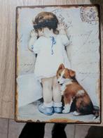 Schilderij meisje met hond, Ophalen, Gebruikt