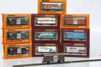 Set van 7 nieuwe Bemo Gesloten Goederenwagens type Gbk-v 56x, Hobby en Vrije tijd, Modeltreinen | H0, Overige merken, Gelijkstroom of Wisselstroom