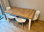 Eettafel met stoelen, Huis en Inrichting, Tafels | Eettafels, Ophalen, Gebruikt, 100 tot 150 cm, 50 tot 100 cm