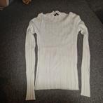 Witte Ribgebreide Top, Ophalen of Verzenden, Zo goed als nieuw, Maat 36 (S), Wit