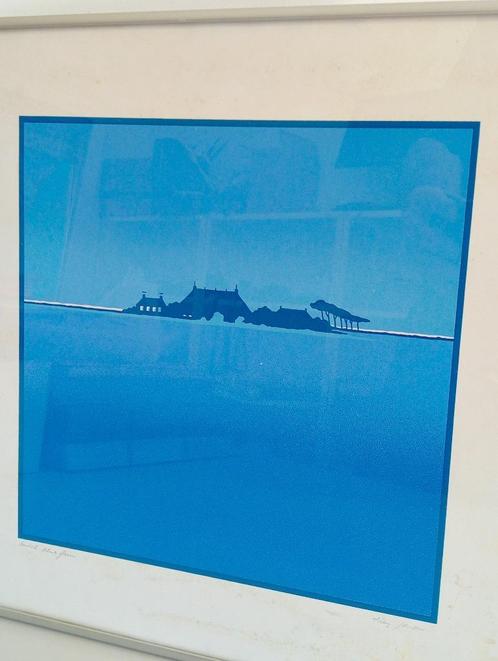 Han Jansen- Lithografie-Aviko's blauwe boerderij, Antiek en Kunst, Kunst | Schilderijen | Klassiek, Ophalen