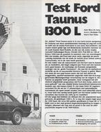 Roadtest Ford TAUNUS 1300 L, Autovisie 1971., Ford, Nieuw, Ophalen of Verzenden, Nico de Jong