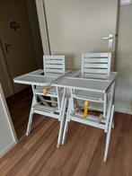 2 Kinderstoelen. Hout wit geverfd. Foppapedretti, Ophalen, Gebruikt, Overige typen