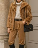 vintage bontjas van KARA maat 38, Kleding | Dames, Maat 38/40 (M), Bruin, Ophalen of Verzenden, Zo goed als nieuw