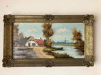 Prachtig schilderij - boerderij, Antiek en Kunst, Kunst | Schilderijen | Klassiek, Ophalen of Verzenden