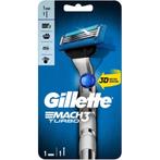 Gillette Mach 3 Turbo Houder + 5 Scheermesjes, Ophalen, Nieuw, Gehele gezicht