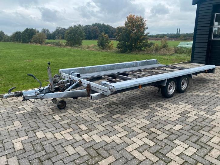 Hapert kantelbare autotransporter aanhanger 420x205cm 2700KG, Auto diversen, Aanhangers en Bagagewagens, Zo goed als nieuw, Ophalen