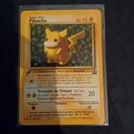 Pikachu - WOTC 1 - world collection - golden tail stamp, Ophalen of Verzenden, Zo goed als nieuw, Losse kaart
