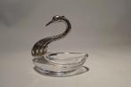 Zout Bakje Zilver kristal Zwaan, Antiek en Kunst, Antiek | Goud en Zilver, Ophalen of Verzenden, Zilver