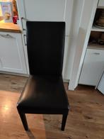 keukenstoel 5x, Huis en Inrichting, Stoelen, Ophalen, Gebruikt, Zwart, Leer