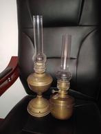 Oude olielampen 2 stuks zie foto s, Antiek en Kunst, Antiek | Lampen, Ophalen of Verzenden