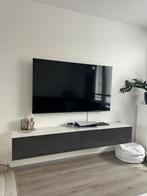 Hoogglans grijs tv meubel hang kast zwevend, Huis en Inrichting, Kasten | Televisiemeubels, Ophalen of Verzenden, Zo goed als nieuw