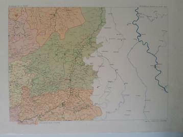 B109/ Plattegrond Limburg op 1-7-1817. Litho uit 1930