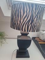 Zebraprint Lamp - Stijlvol & Uniek!, Hout, Ophalen of Verzenden, Zo goed als nieuw, Minder dan 100 cm