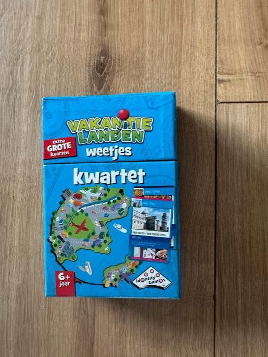 Kwartet vakantielanden zgan, Verzamelen, Speelkaarten, Jokers en Kwartetten, Zo goed als nieuw, Kwartet(ten), Ophalen of Verzenden