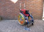 Sopus kinderrolstoel zitbreedte 26cm druksteunen verstelbaar, Ophalen of Verzenden, Inklapbaar, Zo goed als nieuw, Handbewogen rolstoel