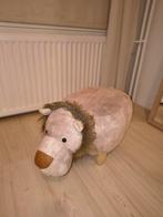Leuke Leeuwen Poef te Koop!, Huis en Inrichting, Hout, Minder dan 50 cm, Kindvriendelijk, Rond