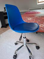 Burostoel kinder, blauw,, Ophalen, Zo goed als nieuw, Blauw