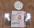 2022 Chinese Panda Platinum coa 1g goud 1g zilver 30g, Postzegels en Munten, Ophalen of Verzenden, Platina