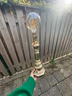 Vintage Bronzen Tafellamp met XL Peer, Gebruikt, Ophalen of Verzenden, Nvt, Minder dan 100 cm