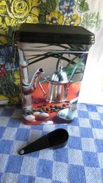 koffieblik/ bewaardoos koffie/ blik met schepje, Ophalen of Verzenden, Zo goed als nieuw, Koffie, Overige merken