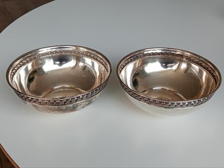 2 zilveren schaaltjes, Gebrüder Deyhle, Schwäbisch, Antiek en Kunst, Antiek | Goud en Zilver, Zilver, Ophalen