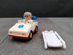 Vintage Duplo ziekenauto, brancard en dokter, Ophalen of Verzenden, Zo goed als nieuw